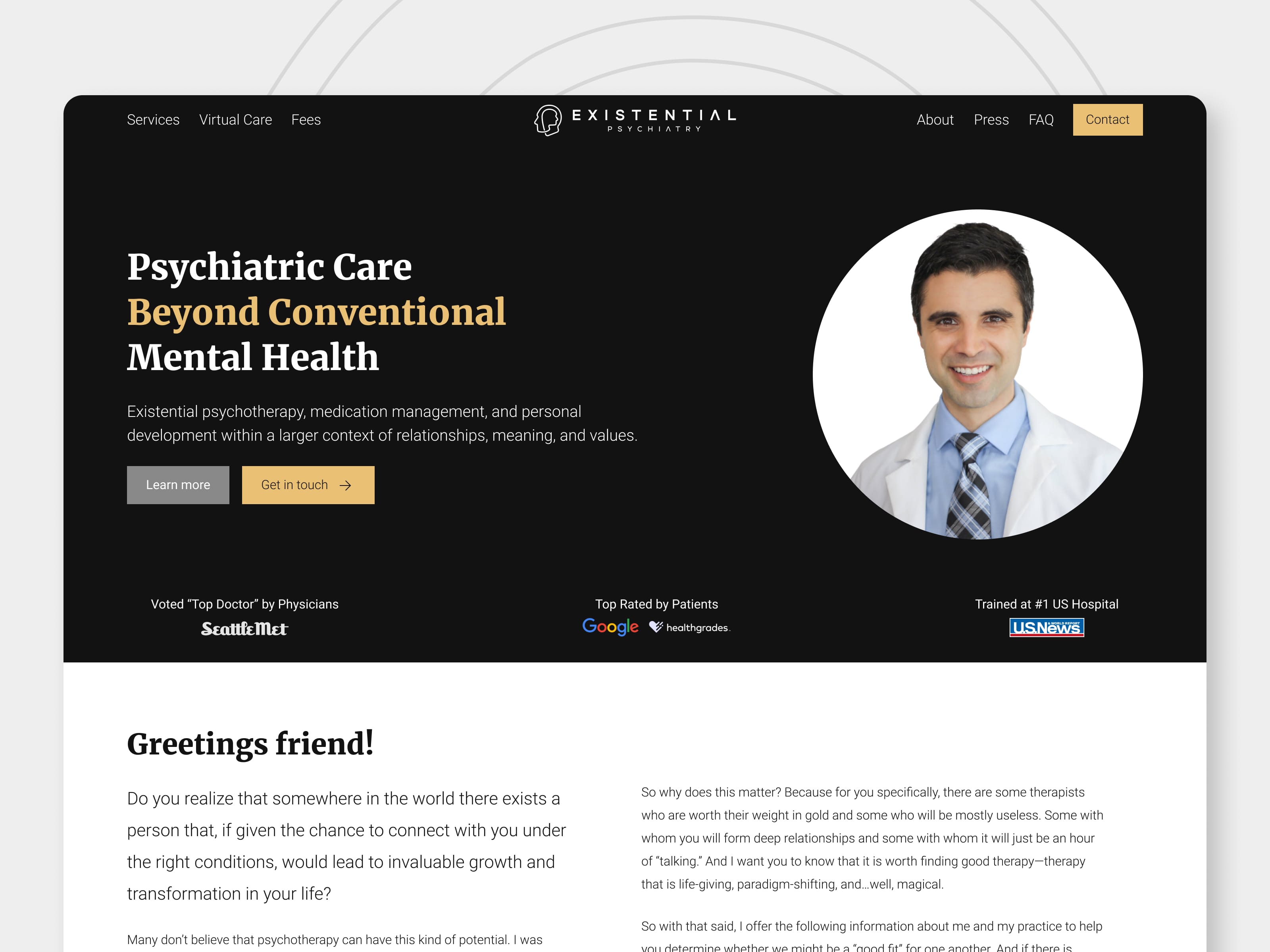Existential Psychiatry homepage
