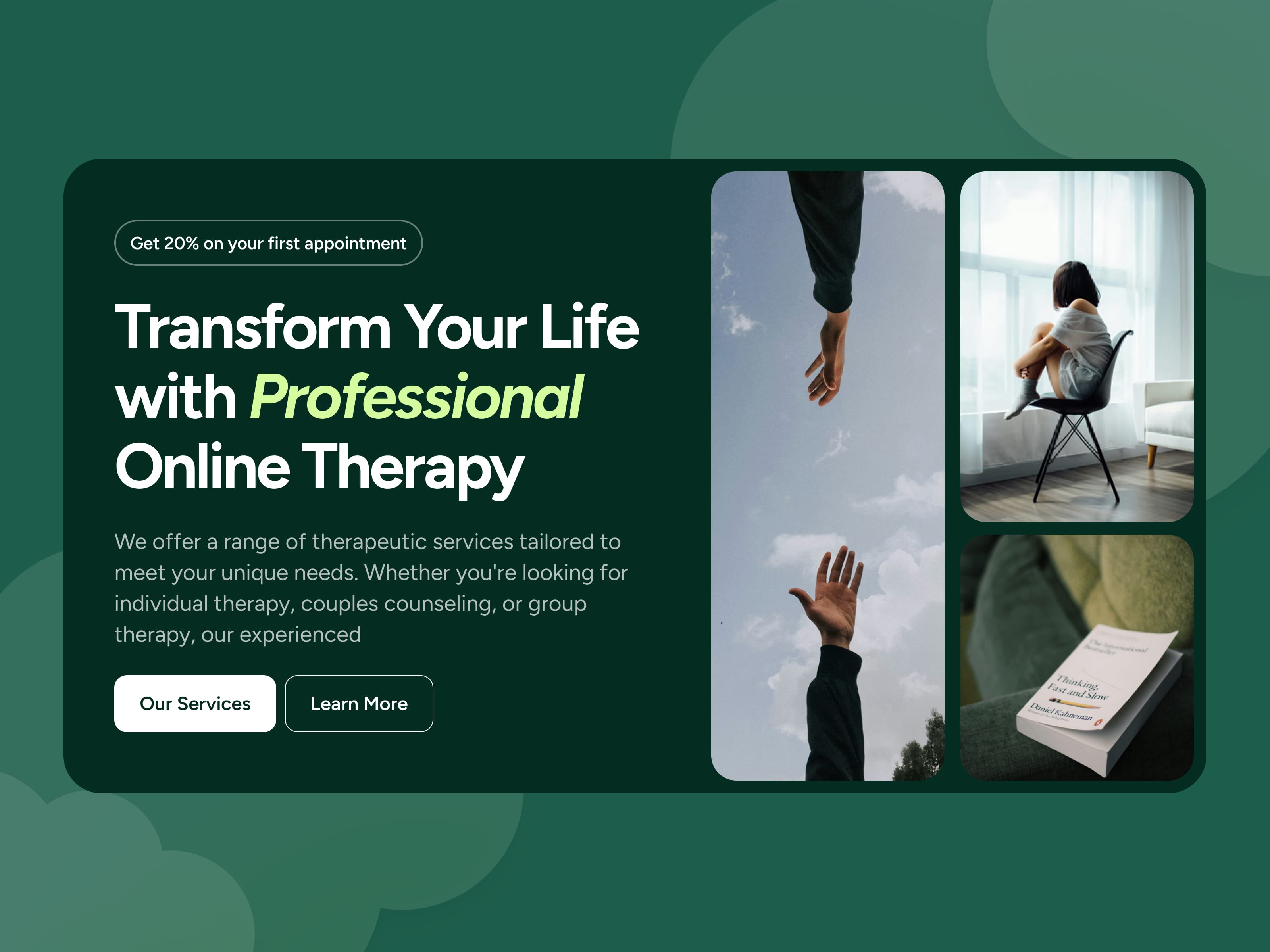 Therapy website design
