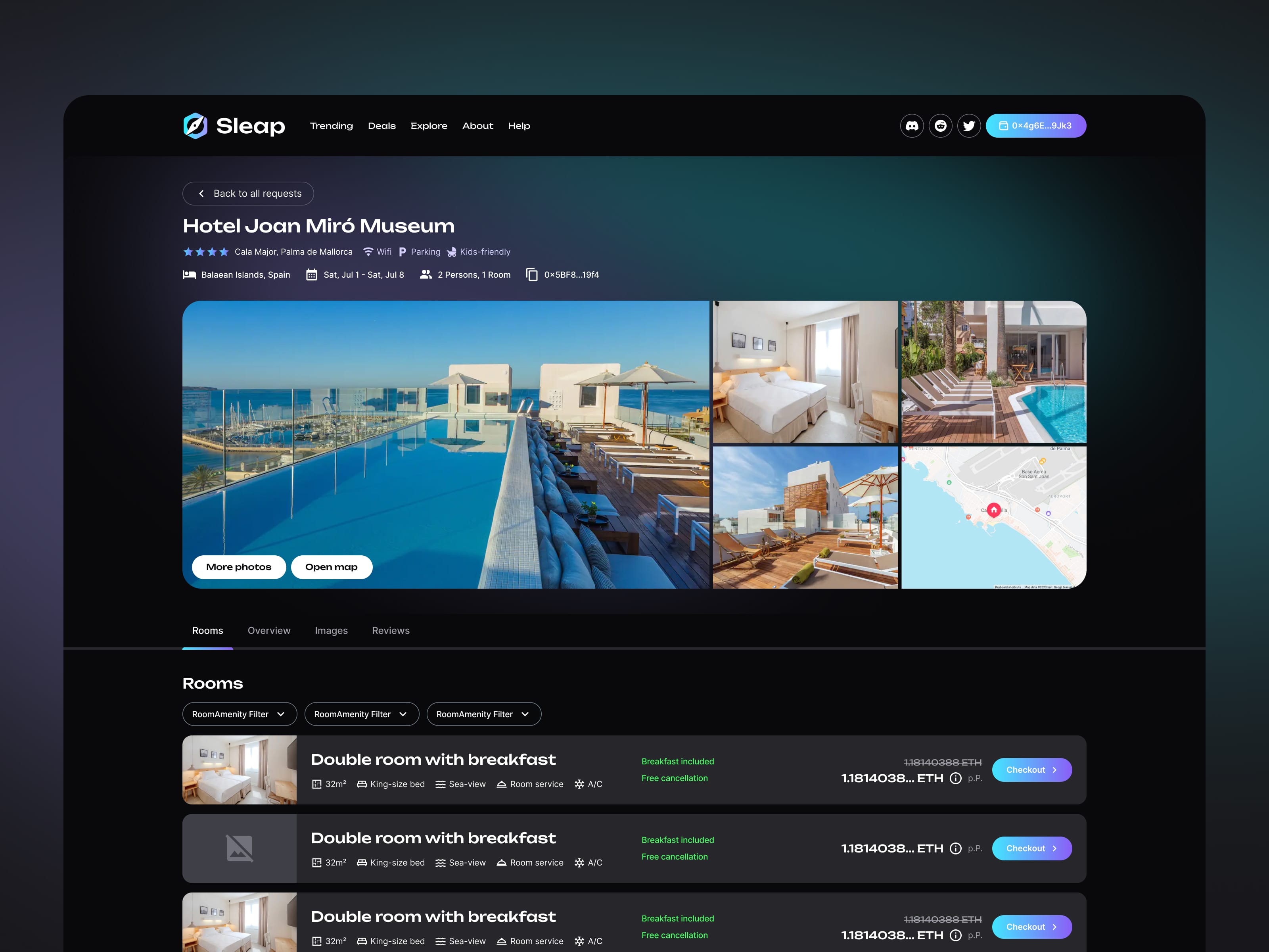Sleap website homepage
