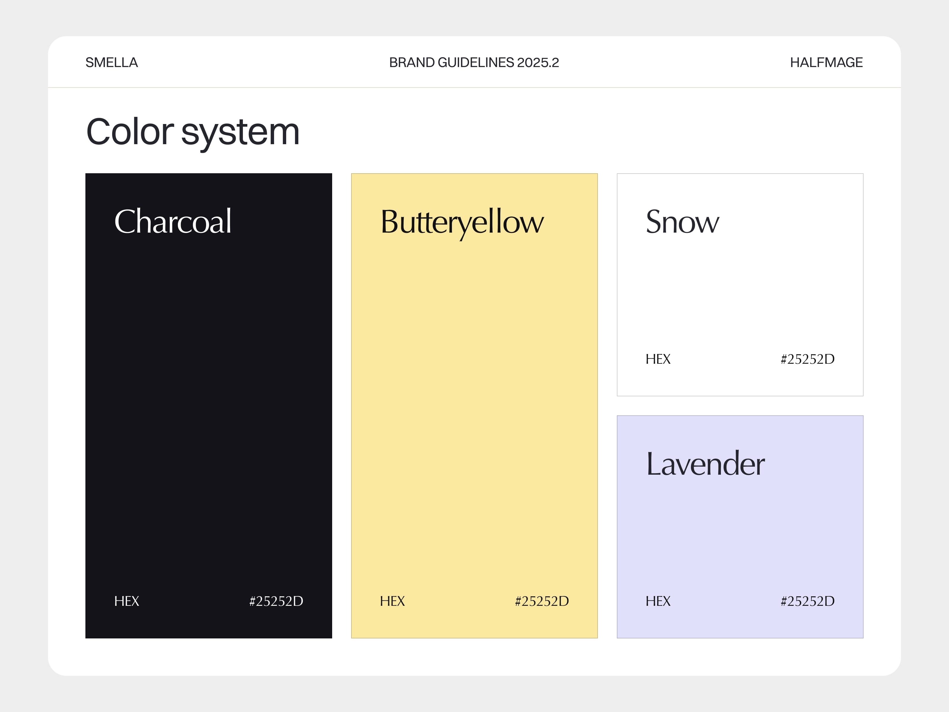 Smella design system