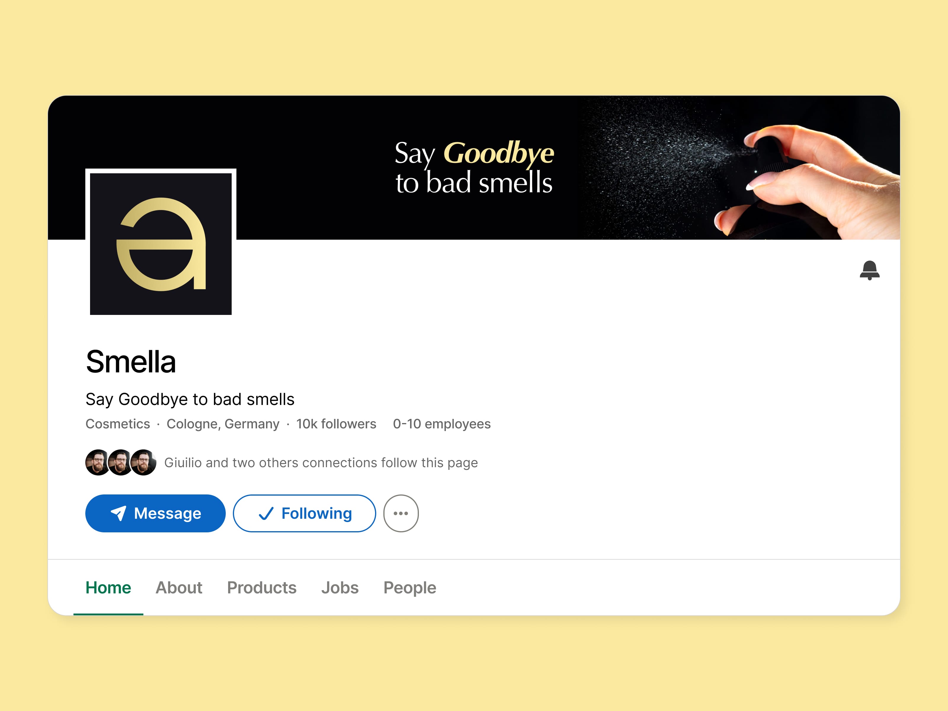 Smella social media designs